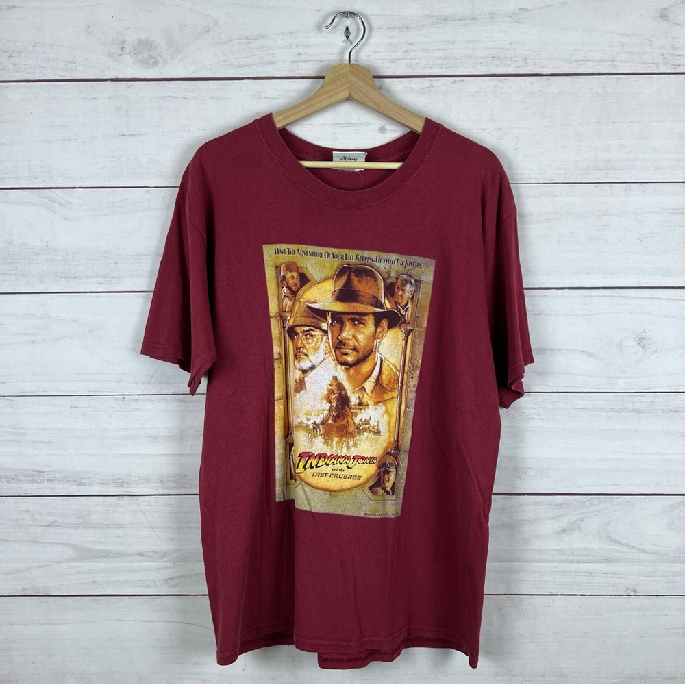 Vintage 2001 Indiana Jones Movie Disney T-Shirt Large